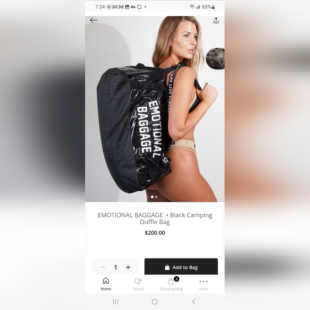 Assholes live forever camping duffle bag